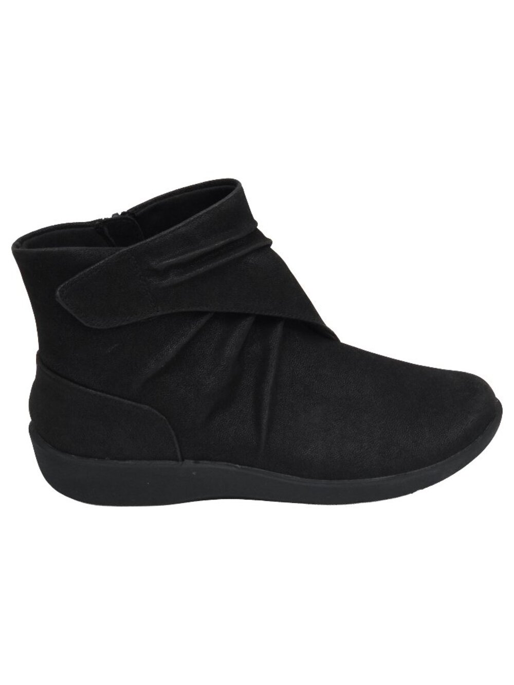 Clarks Cloudsteppers Sillian Tana Black Ruched Boots - Size 8M